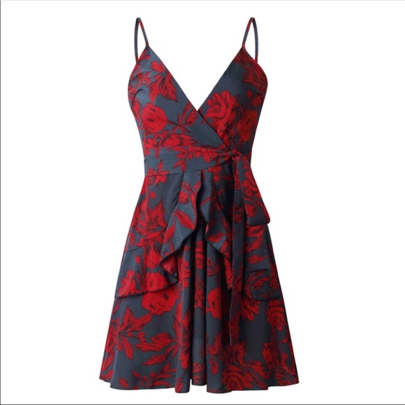 Flirty Floral Print Mini Dress! - Picture 4 of 6